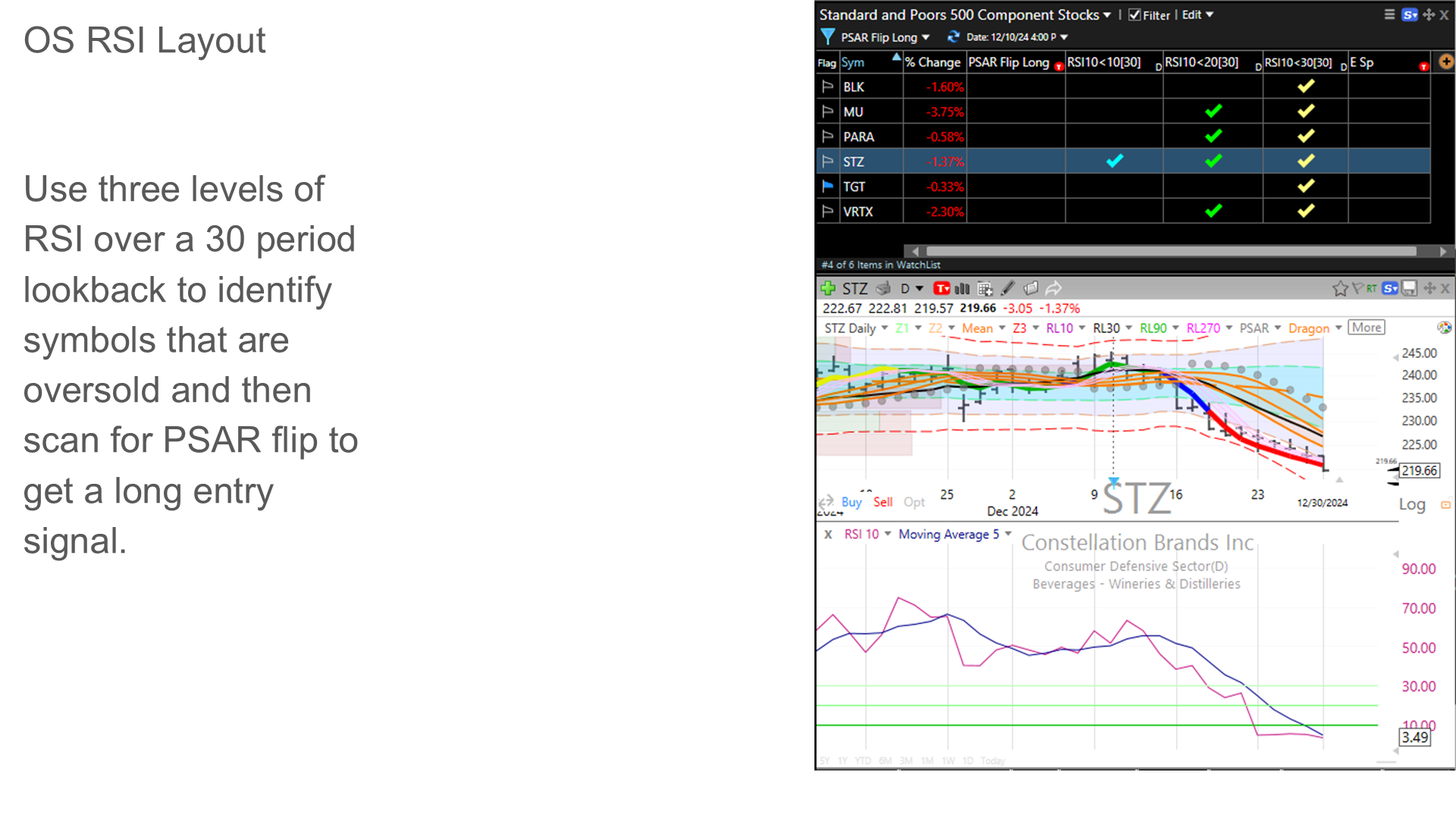 OS RSI layout identifying oversold symbols